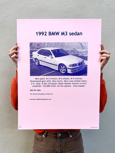 OG NFS Car Flyer Limited Edition POSTER - by Jeremy Kennedy