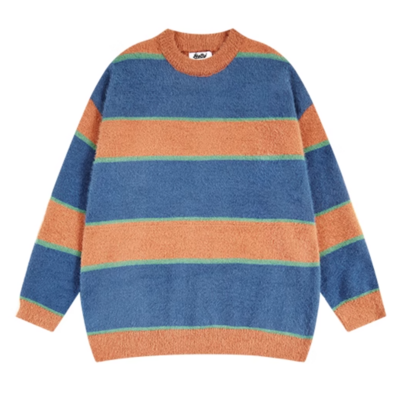 COLOR-BLOCK STRIPED SWEATER