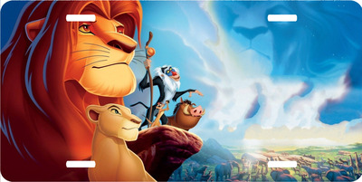 Disney Lion King Simba Nala Pumba Rafiki Vanity License Plate