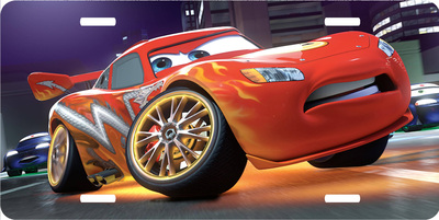 Disney Cars Lightning McQueen SHAPOW Vanity License Plate