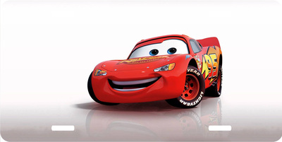 Disney Cars Lightning McQueen Vanity License Plate Auto