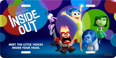 Disney Inside Out Title Screen Vanity License Plate