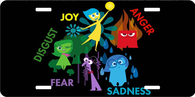Disney Inside Out Feelings Vanity License PLate