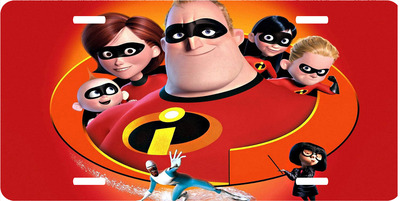 Disney Incredibles Vanity License Plate