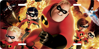 Disney Incredibles Cast Vanity License Plate
