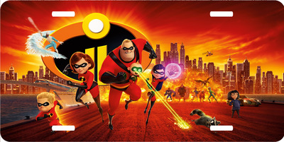 Disney Incredibles Vanity License Plate