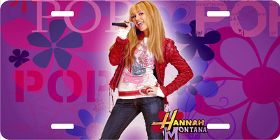 Miley Cyrus as Hannah Montana Vanity License Plate