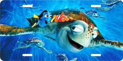 Disney Finding Nemo Marlin Dory Crush Squirt Vanity License Plate Auto