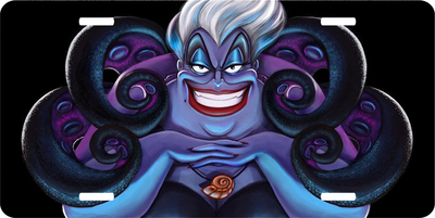 Disney Little Mermaid - Ursula License Plate Auto Truck Car Tag Gift