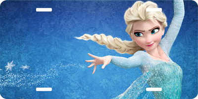 Frozen Elsa Disney License Plate Auto Truck Car Tag Gift Popular