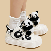 Cute Panda Platform Sneakers - Thumbnail 2