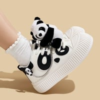 Cute Panda Platform Sneakers - Thumbnail 3