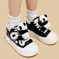 Cute Panda Platform Sneakers - Thumbnail 4