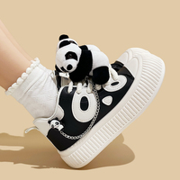 Cute Panda Platform Sneakers - Thumbnail 1