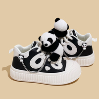 Cute Panda Platform Sneakers - Thumbnail 6