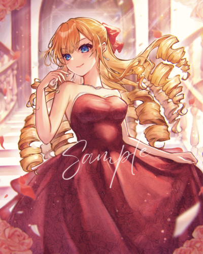 I'm in Love with the Villainess "Claire François" Evening Gown HOLOGRAPHIC Autographed Print