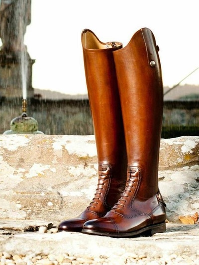 Bespoke Men's Handmade Ankle High Horse Riding Boots, Men's Goodyear Welted Brown Leather Boot