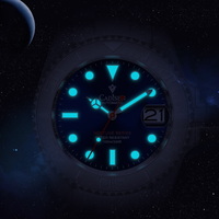 Cadisen Men's diving watch 40mm case NH35A mechanical movt luminous 10ATM business wristwatch C8210 - Thumbnail 6