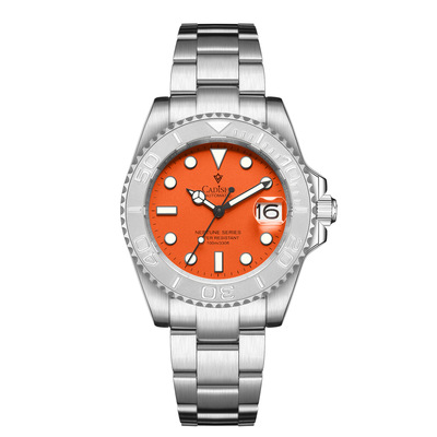 Cadisen men's diving watch 40mm case nh35a mechanical movt luminous 10atm business wristwatch c8210 - Thumbnail 2