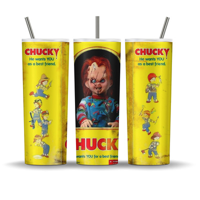 Child's Play Chucky box 20 oz tumbler - horror, movie