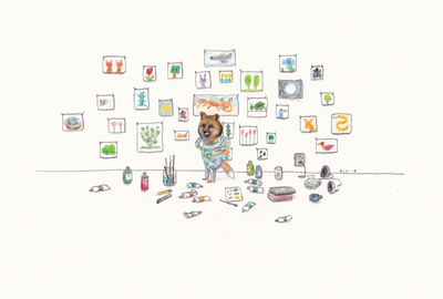 "Fox Artist" Signed Art Print by Robbie Guertin