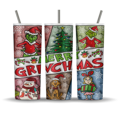 Merry Grinchmas with Cindy Lou Who, Max and The Grinch - 20 oz tumbler