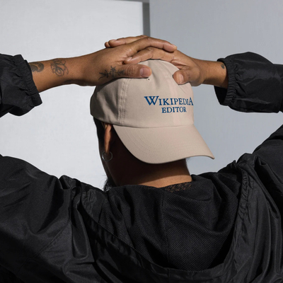 Wikipedia Editor Cap in Khaki
