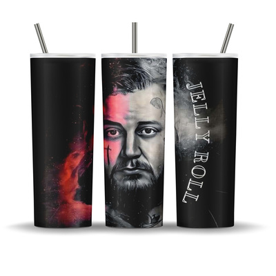 Jelly Roll - Full Face - 20 oz tumbler