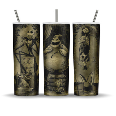 Nightmare Before Christmas Haunted Mansion themed 20 oz tumbler