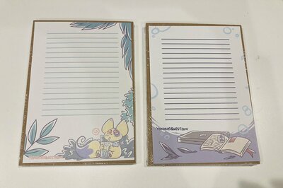 MEGA SALE!! (CLEARANCE!!) PRINT ERROR (too big) - Stationery Sets of 50 pages