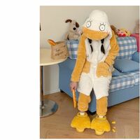 Funny Duck Paw Plush Slippers - Thumbnail 4