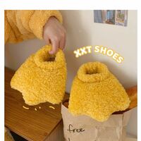 Funny Duck Paw Plush Slippers - Thumbnail 5