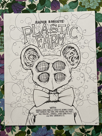 Plastic Farm: Bookplate ORIGINAL ART - SALE!!!