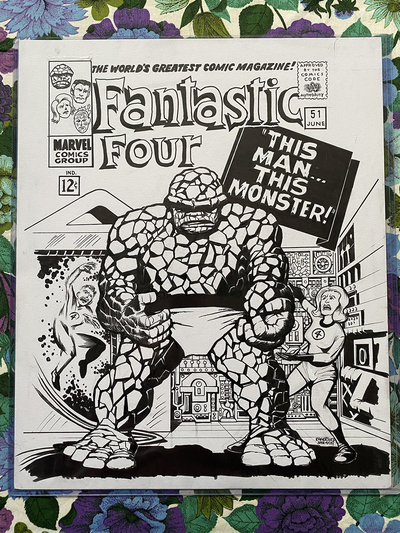 Fantastic Four #51 - cover recreation ORIGINAL ART - SALE!!!