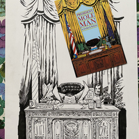 President Mole Man - cover ORIGINAL ART +bonus! - Thumbnail 4