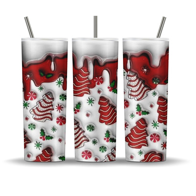 Christmas Tree Cakes 20 oz tumbler