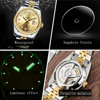 Men's watch 35mm dial Seagull mechanical movt 3ATM luminous causal business wristwatch 8205G - Thumbnail 4