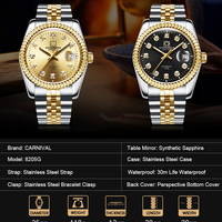 Men's watch 35mm dial Seagull mechanical movt 3ATM luminous causal business wristwatch 8205G - Thumbnail 3
