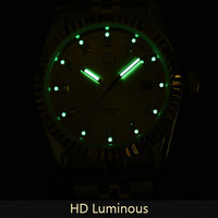 Men's watch 35mm dial Seagull mechanical movt 3ATM luminous causal business wristwatch 8205G - Thumbnail 9