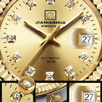 Men's watch 35mm dial Seagull mechanical movt 3ATM luminous causal business wristwatch 8205G - Thumbnail 5