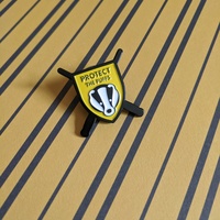 Limited Edition "Protect the Puffs" Enamel Campaign Pin to Benefit The Badger Trust  - Thumbnail 2