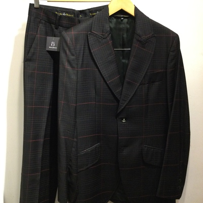 Vivienne Westwood Man plaid black suit