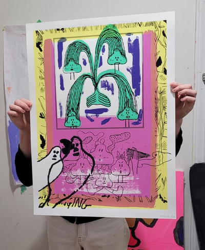 Roaming Foliage Screen Print