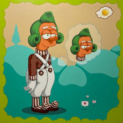 Painting by Dhani Barragan "Not Inside"