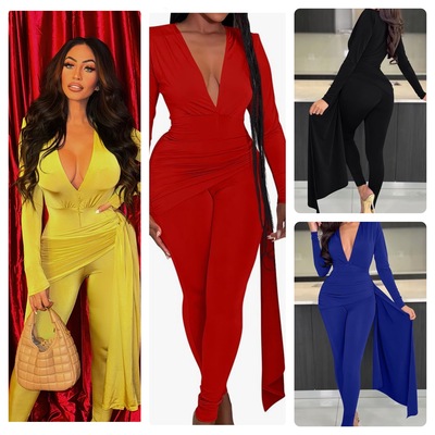 Draped Jumpsuit-TD