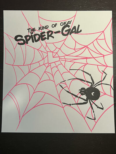 Spider-Gal Web Print
