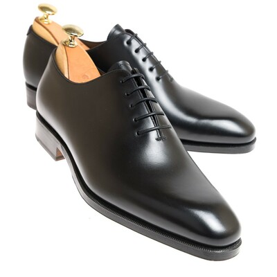New Handmade Men's Calf-Skin Leather Black WHOLECUT OXFORDS Shoes