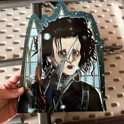 Edward Scissorhands Woodcut (All Sizes)