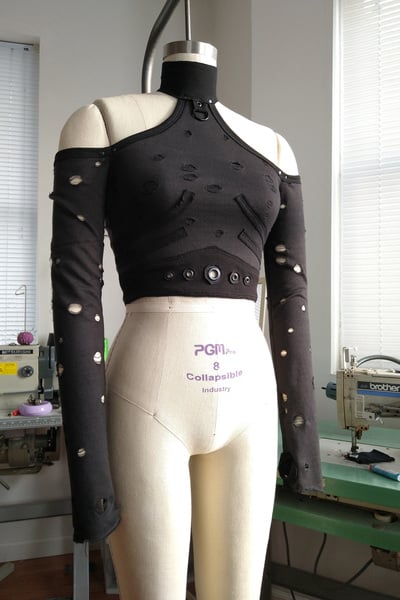 OOAK Dark Days Halter Top