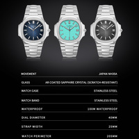 Cadisen Watches Mens 40mm case Japanese NH35A automatic mechanical luminous 10ATM business wristwatch C8222 - Thumbnail 6